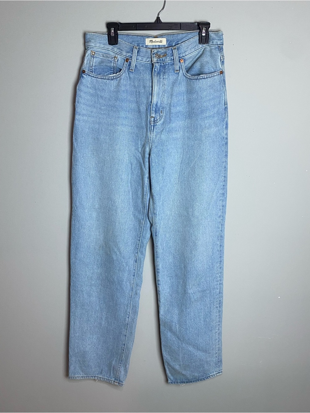Madewell Straight-Leg Jeans in Light Blue Wash